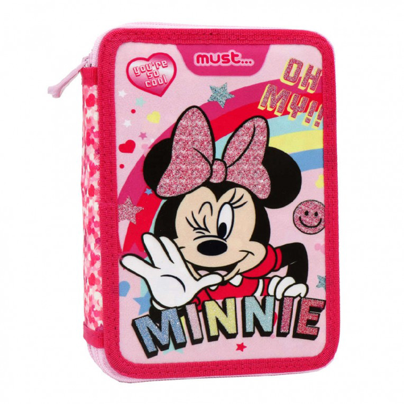 Must Κασετίνα Διπλή Γεμάτη Disney Minnie 563026