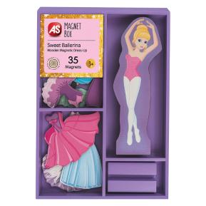 AS Company Magnet Box Sweet Ballerina Dress-Up 35 Εκπαιδευτικοί Ξύλινοι Μαγνήτες 1029-64052