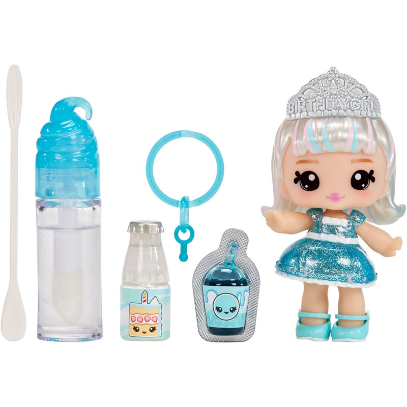 MGA Entertainment Yummiland Lipgloss Doll- Callie Birthday Cake