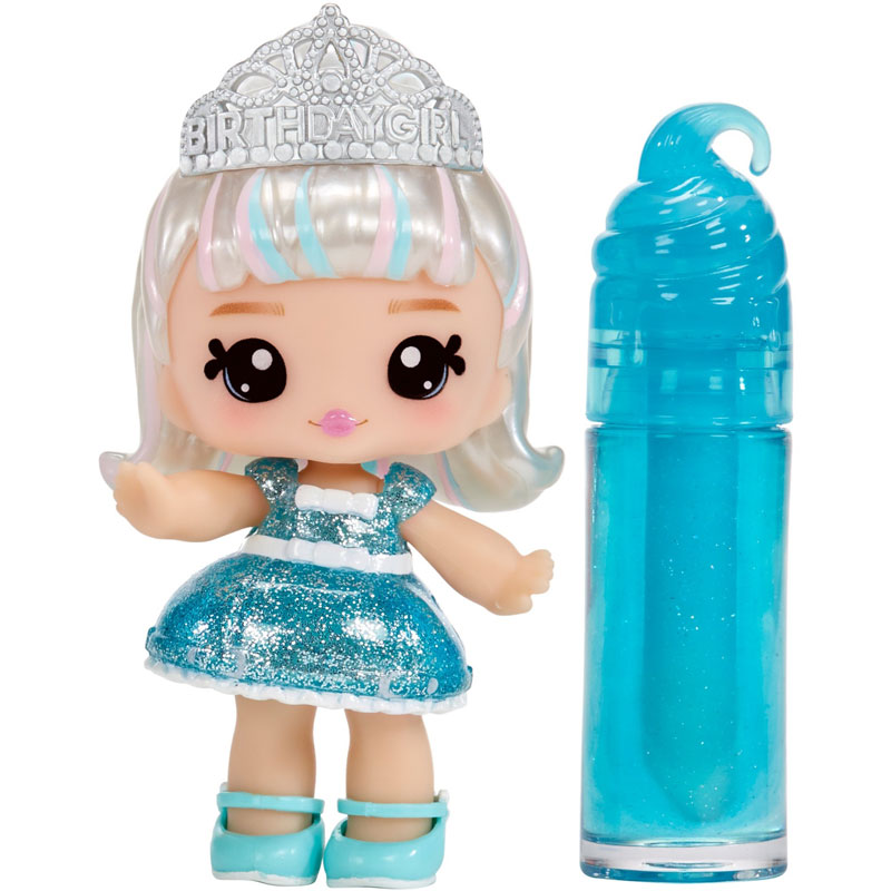 MGA Entertainment Yummiland Lipgloss Doll- Callie Birthday Cake