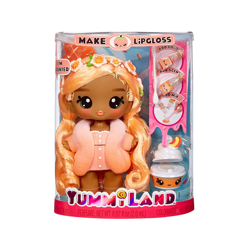 MGA Entertainment Yummiland Lipgloss Large Doll &  Pet - Piper Peach