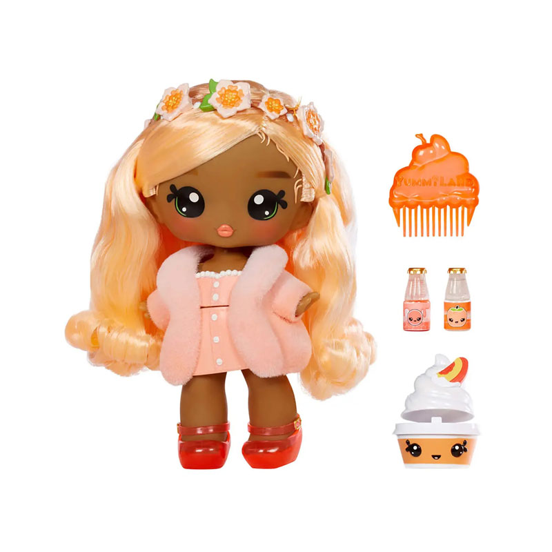 MGA Entertainment Yummiland Lipgloss Large Doll &  Pet - Piper Peach