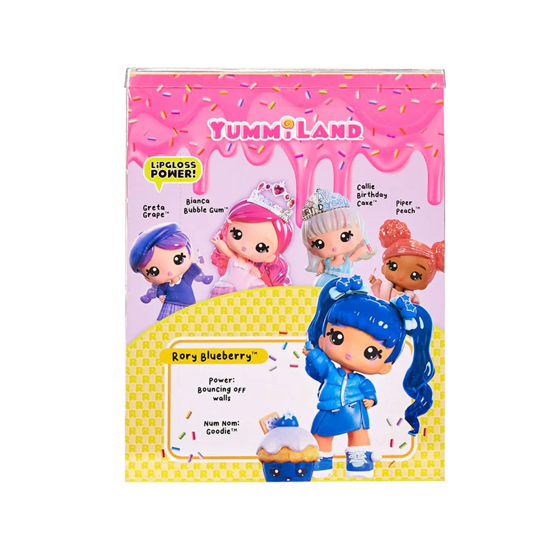 MGA Entertainment Yummiland Lipgloss Large Doll &  Pet - Rory Blueberry