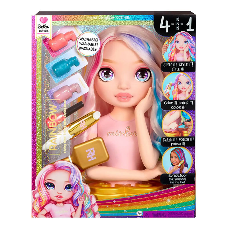 MGA Entertainment Rainbow High Styling Head Bella - Κεφάλι Ομορφιάς 120889-EUC