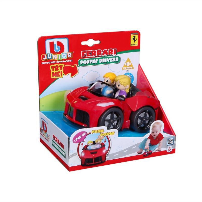 Bburago Junior Ferrari Poppin Drivers Κόκκινο με φώτα και ήχους
