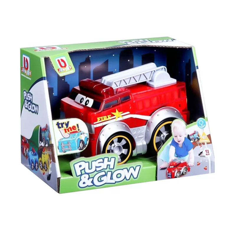 Bburago Junior Fire Truck Push & Glow 89006