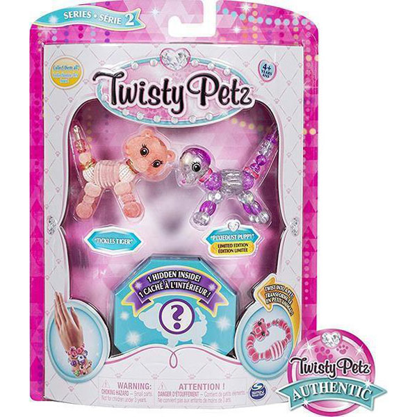 Spin Master Twisty Petz 3-pack Figures S2 - Tickles Tiger & Pixiedust Puppy 20104383