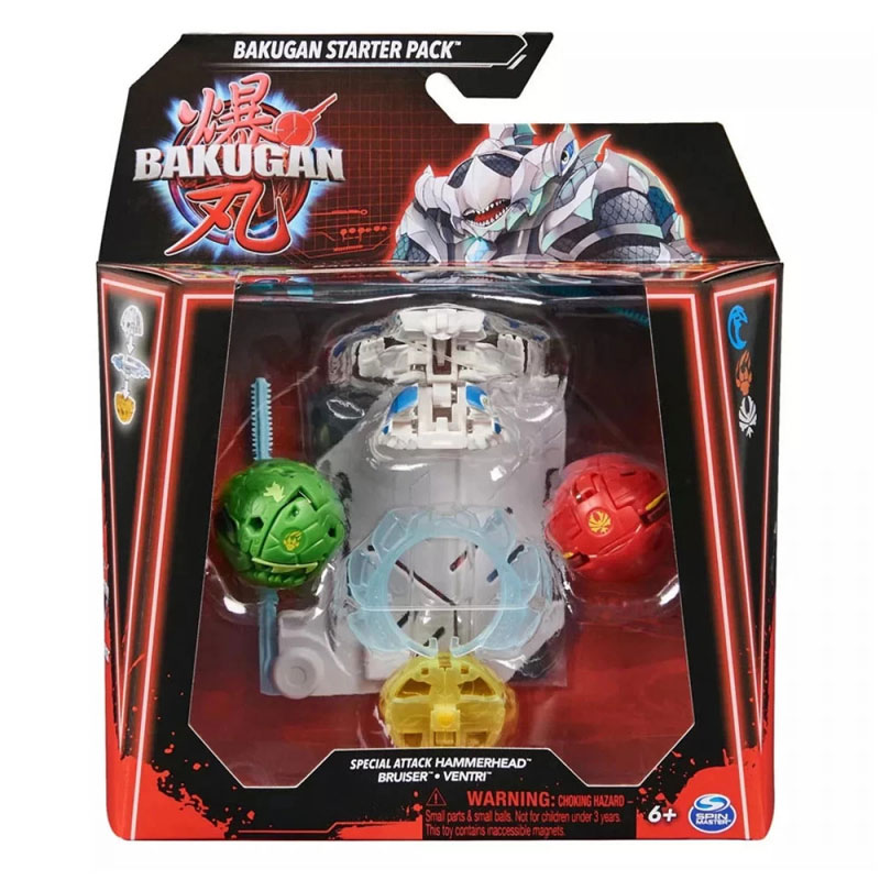 Spin Master Bakugan Starter Pack – Special Attack Hammerhead/Bruiser/Ventri 20142186