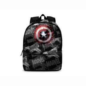 Karactermania Marvel Captain America Scratches Backpack 41cm Μαύρο