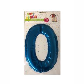 Happy Birthday Ballon Sticker 2 in 1 XL μπλε 19cm No0