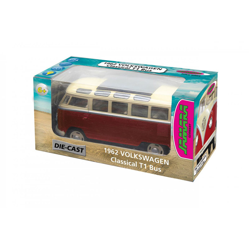 Jamara 1962 VW T1 Bus Diecast 1:24 Red with LED 405145