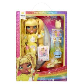 MGA Entertainment Rainbow High Junior PJ Party - Sunny (Yellow) 503682-EUC