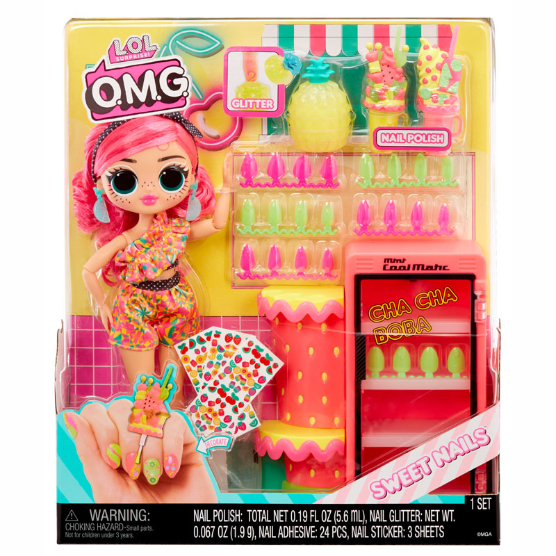 MGA Entertainment  L.O.L. Surprise OMG Sweet Nails Pinky Pops 503842EUC