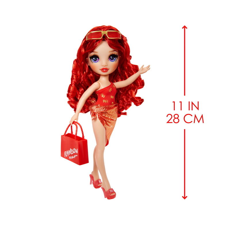 MGA Entertainment Κούκλα Rainbow High Swim & Style Fashion Doll 28cm Ruby Anderson (Red) 507277EUC