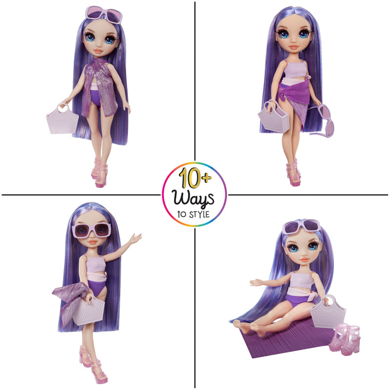 MGA Entertainment Κούκλα Rainbow High Swim & Style Fashion Doll 28cm Violet (Purple) 507314EUC