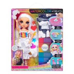 MGA Entertainment Kούκλα Raibow High Set Watercolor & Create Tie Dye (Καφέ Μάτια) 507598-EUC