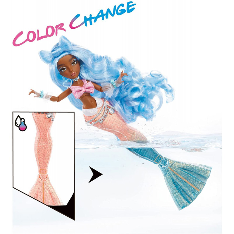 MGA Mermaze Mermaidz Color Change Κούκλα Γοργόνα Shellnelle 34cm 580829EUC