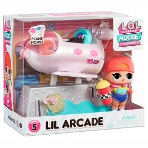 MGA L.O.L. Surprise Σετ Κούκλα με 'Επιπλα Lil Arcade