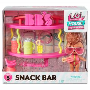 MGA L.O.L. Surprise Σετ Κούκλα με 'Επιπλα Snack Bar