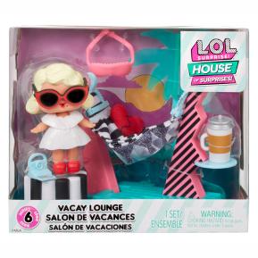 MGA L.O.L. Surprise Σετ Κούκλα με 'Επιπλα Vacay Lounge