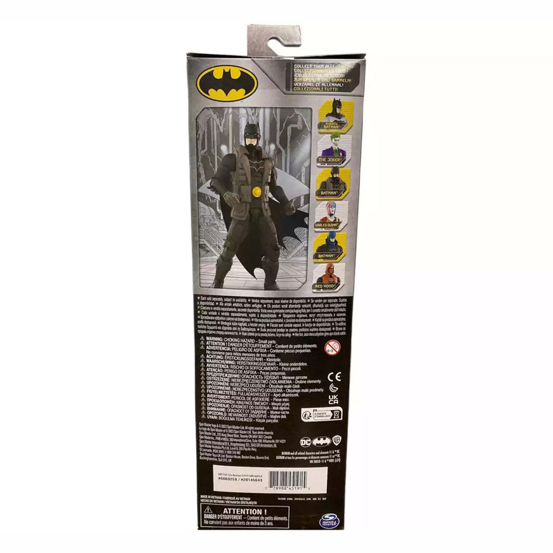 Spin Master Batman Φιγούρα Δράσης 30cm Βlack Armour με καφέ γιλέκο 6069258
