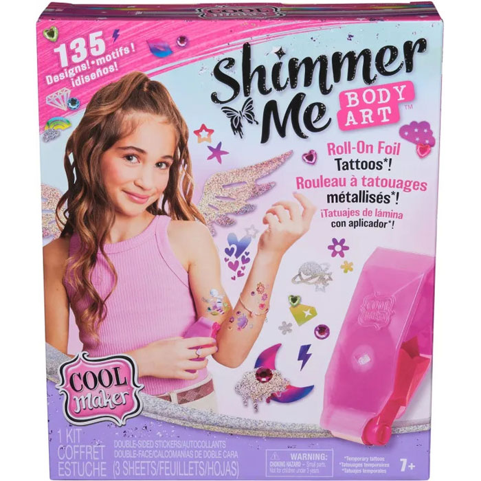 Spin Master Cool Maker Go Glam Shimmer Me Body Art Αστραφτερά Παιδικά Τατουάζ 6071786