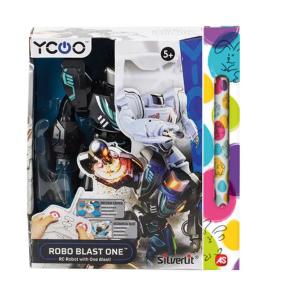 Λαμπάδα AS Company Silverlit Ycoo Robo Blast One Τηλεκατευθυνόμενα Ρομπότ Μαύρο