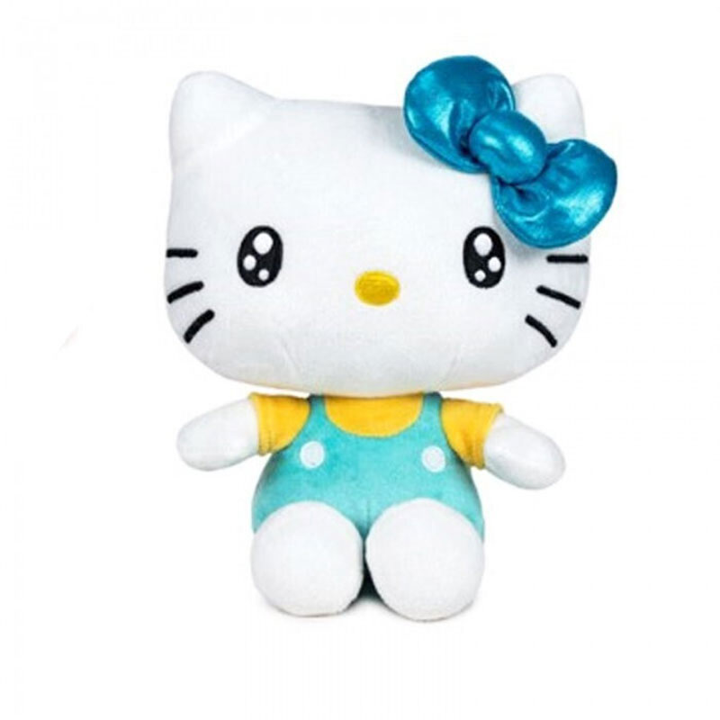 Giochi Preziosi Hello Kitty 50th Anniversary Λούτρινο 16cm Azul Μπλε Φιόγκος