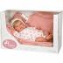 Arias Reborn Κούκλα Μωρό Christina 40cm με ροζ κουβέρτα και μαλακό σώμα και άκρα βινυλίου 98141