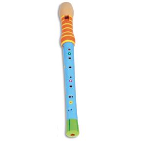 Bontempi Play Wooden Ξύλινη Φλογέρα Πορτοκαλί-Γαλάζια 28 νότες