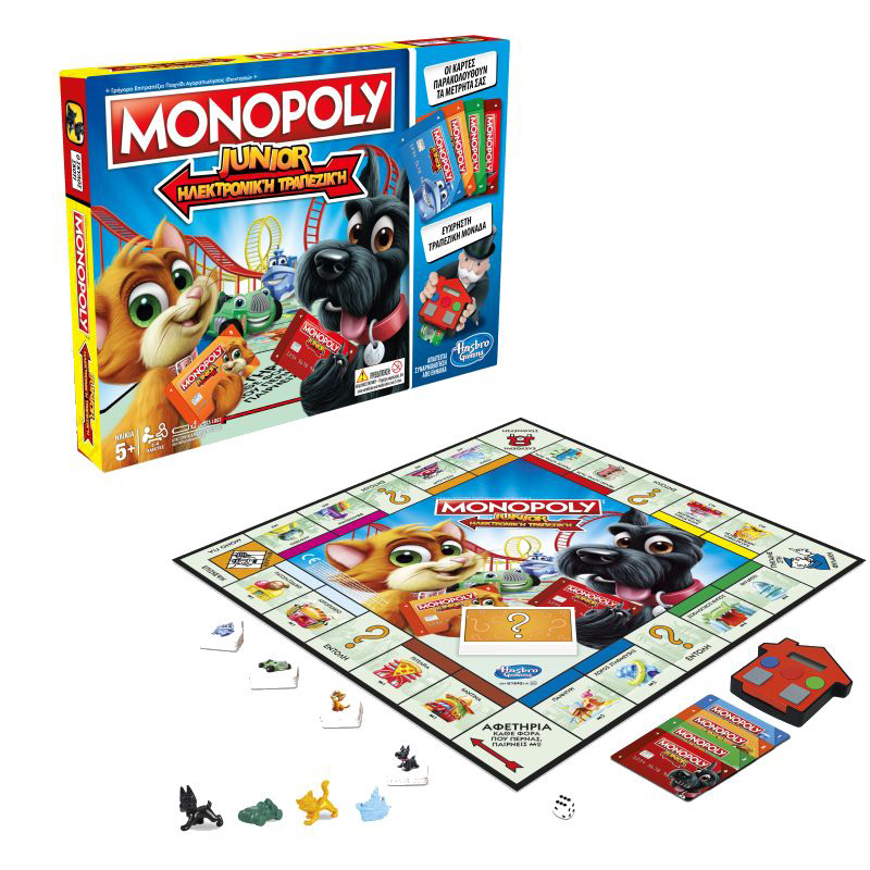 Hasbro Επιτραπέζιο Monopoly Junior Ηλεκτρονική Τράπεζα E1842