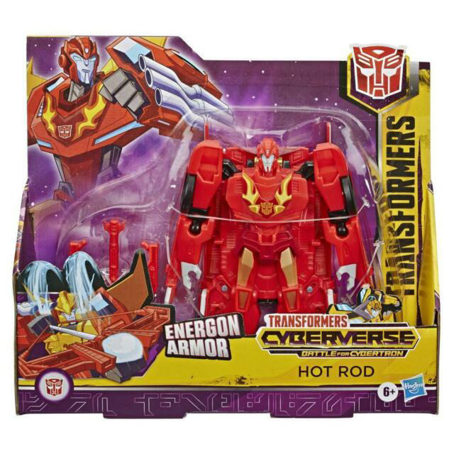 Hasbro Transformers Cyberverse Battle for Cybertron Energy Armor Hot Rod 13cm
