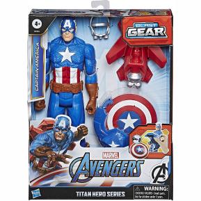 Hasbro Φιγούρα Avengers - Titan Hero - Blast Gear Captain America - 30 cm E7374