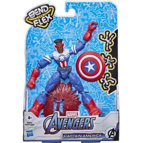 Hasbro Avengers Bend and Flex Figures 15cm Captain America Falcon