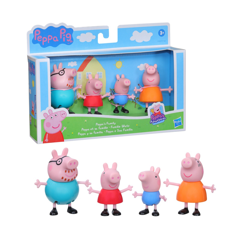 Hasbro Peppa Pig Peppa's Family 4-Pack Φιγούρες