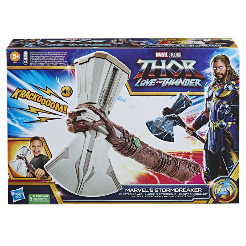 Hasbro Marvel Thor: Love and Thunder Marvel’s Stormbreaker Electronic Axe Roleplay SFX F3357