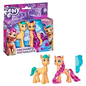 Hasbro My Little Pony Movie Fun Friends Sunny Starscout-Hitch Trailblaizer