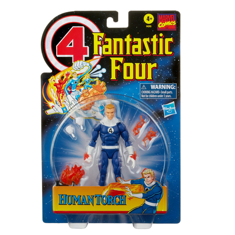 Hasbro Marvel Fantastic Four Legends Retro Johnny Storm 15cm F4595