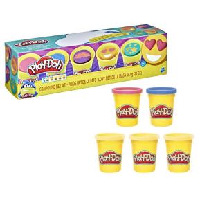 Play-Doh Color Me Happy 5-Pack with 3 Emoji-Inspired Cans