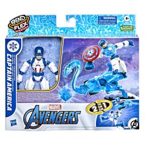 Hasbro Avengers Bend & Flex Φιγούρα 14.5cm Ice Mission Captain America