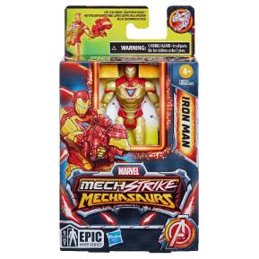 Hasbro Marvel Mech Strike: Mechasaurus - Iron Man Action Figure 10cm F6672