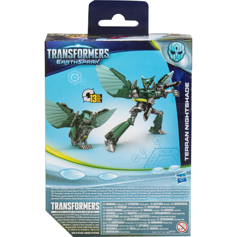 Λαμπάδα Hasbro Transformer EarthSpark Deluxe Class Terran Nightshade 12cm