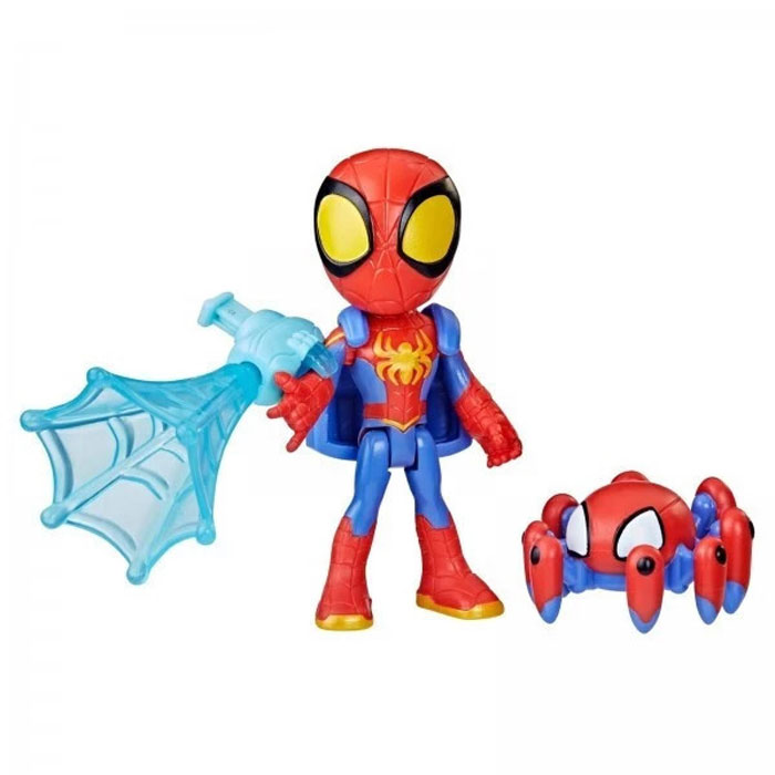 Hasbro Marvel Spidey and His Amazing Friends Spidey Webspinner Figure Spidey 10cm