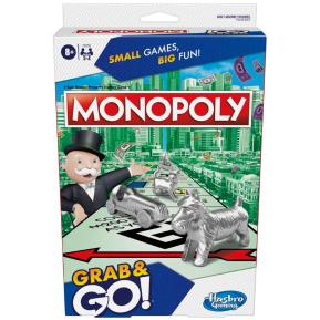 Hasbro Επιτραπέζιο Monopoly Grab & Go F8256