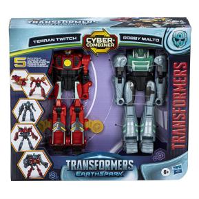 Hasbro Transformers EarthSpark Cyber-Combiner Set 1 Terran Twitch & Robby Malto Action Figure F8438