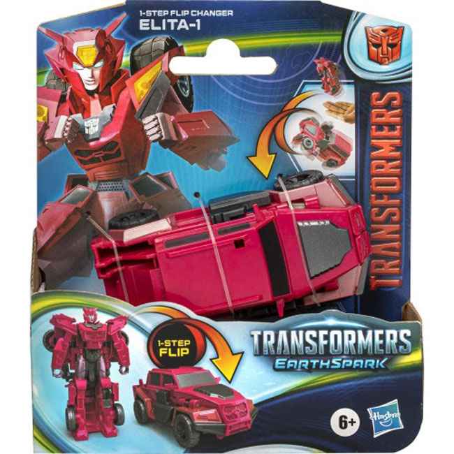 Hasbro Transformers EarthSpark Step Flip Changer Elita-1  9cm