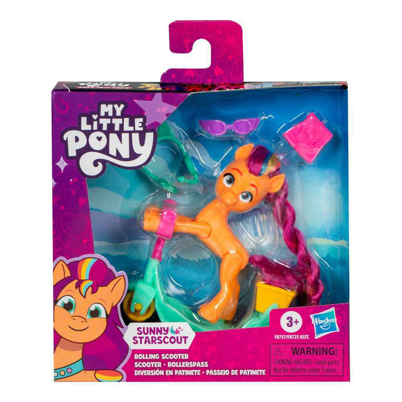 Hasbro My Little Pony Tell Your Tale Sunny Starscout 7,5 cm Rolling Scooter