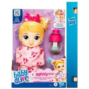 Λαμπάδα Hasbro Baby Alive Shampoo Snuggle Harper Hugs Blonde Hair Water Baby Doll 28cm F9119