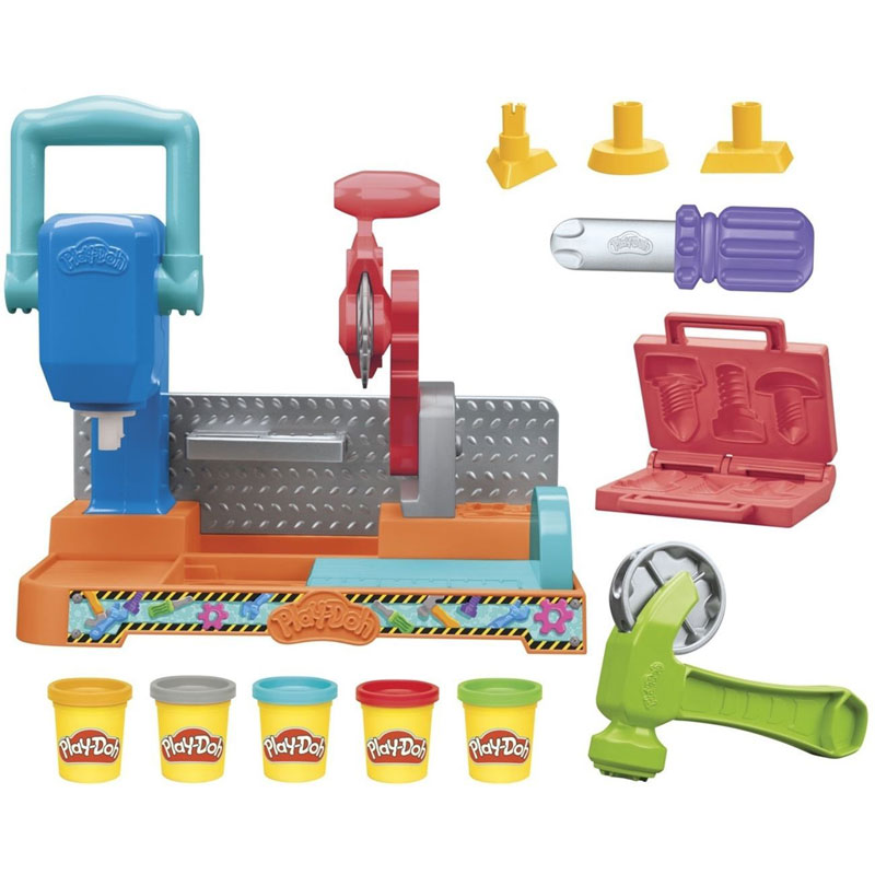 Hasbro Play-Doh Stamp & Saw Tool Bench F9141