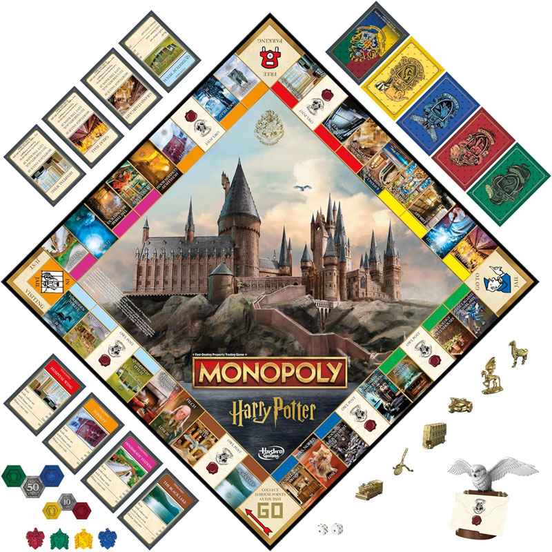 Hasbro Επιτραπέζιο Monopoly Harry Potter A Magical Adventure At Hogwarts (Ελληνική Έκδοση) F9422